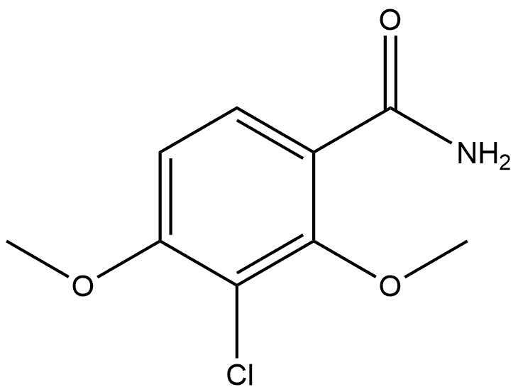 3-Chloro-2,4-dimethoxybenzamide Structure