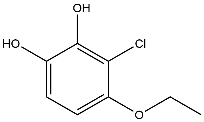 3-Chloro-4-ethoxy-1,2-benzenediol Structure