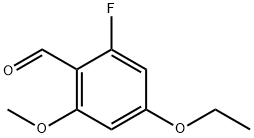 4-ethoxy-2-fluoro-6-methoxybenzaldehyde Structure