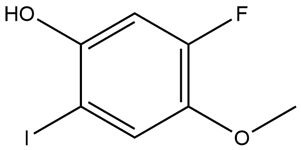 5-fluoro-2-iodo-4-methoxyphenol Structure