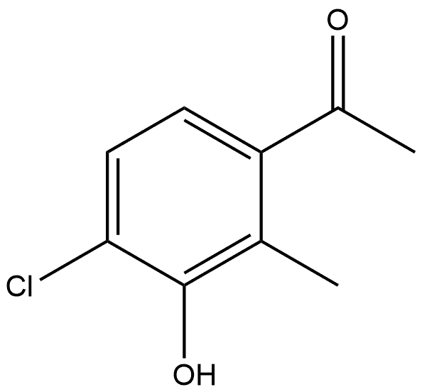 1-(4-Chloro-3-hydroxy-2-methylphenyl)ethanone Structure