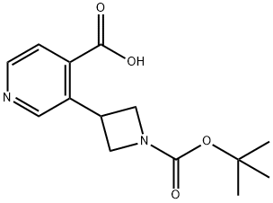 4-Pyridinecarboxylic acid, 3-[1-[(1,1-dimethylethoxy)carbonyl]-3-azetidinyl]- Structure