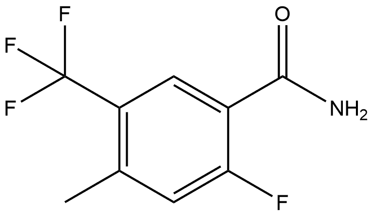 2-Fluoro-4-methyl-5-(trifluoromethyl)benzamide Structure