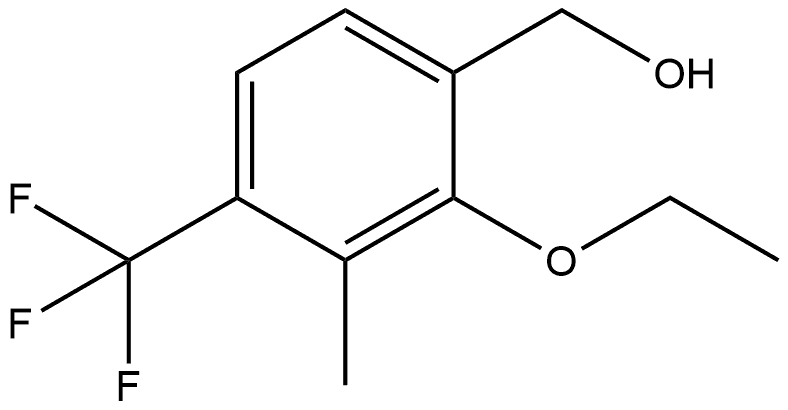 2-Ethoxy-3-methyl-4-(trifluoromethyl)benzenemethanol Structure