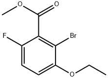 methyl 2-bromo-3-ethoxy-6-fluorobenzoate Structure