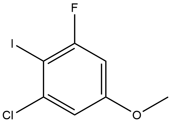 1-Chloro-3-fluoro-2-iodo-5-methoxybenzene Structure