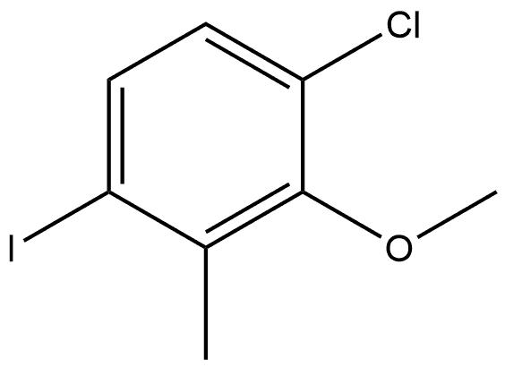 1-Chloro-4-iodo-2-methoxy-3-methylbenzene Structure