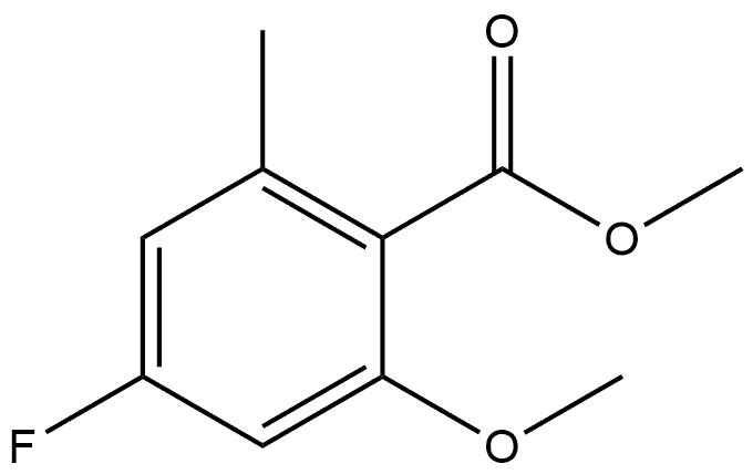 Methyl 4-fluoro-2-methoxy-6-methylbenzoate Structure