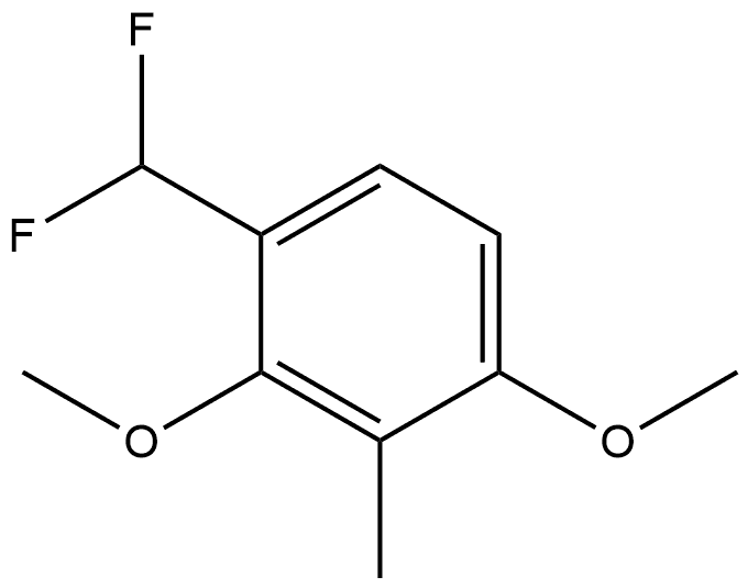 1-(Difluoromethyl)-2,4-dimethoxy-3-methylbenzene Structure