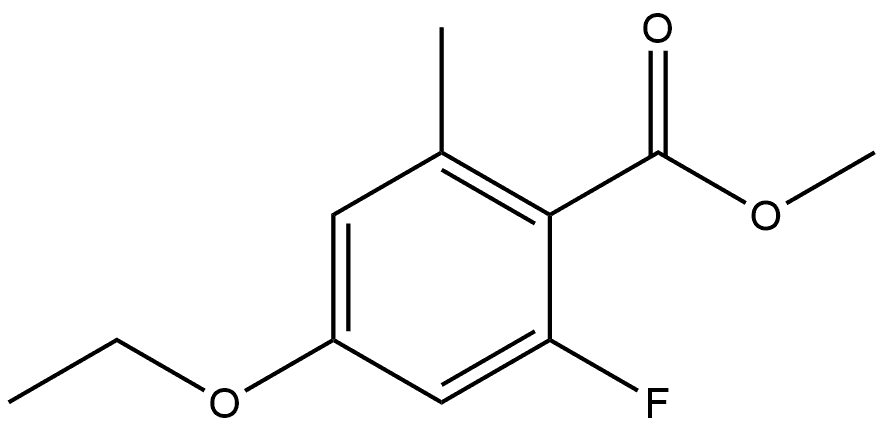 Methyl 4-ethoxy-2-fluoro-6-methylbenzoate Structure