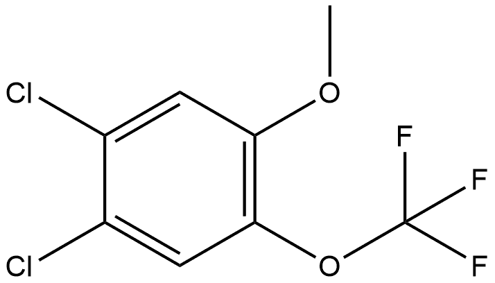 1,2-Dichloro-4-methoxy-5-(trifluoromethoxy)benzene Structure