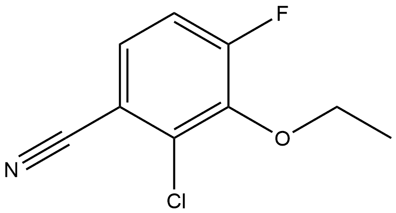 2-Chloro-3-ethoxy-4-fluorobenzonitrile Structure
