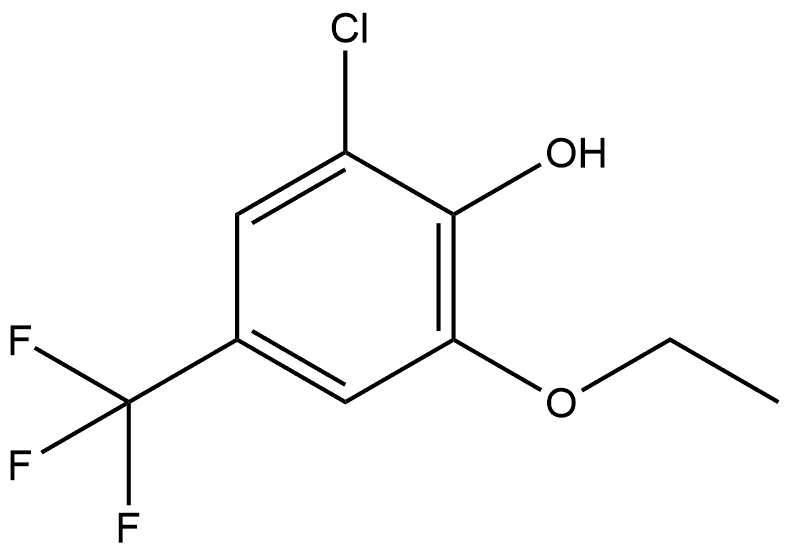 2-Chloro-6-ethoxy-4-(trifluoromethyl)phenol Structure