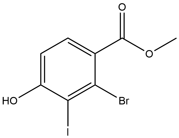 Methyl 2-bromo-4-hydroxy-3-iodobenzoate Structure