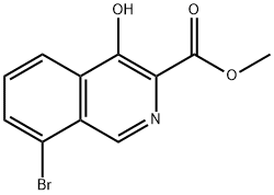 3-Isoquinolinecarboxylic acid, 8-bromo-4-hydroxy-, methyl ester Structure