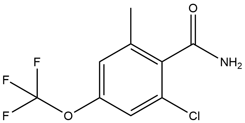 2-Chloro-6-methyl-4-(trifluoromethoxy)benzamide Structure