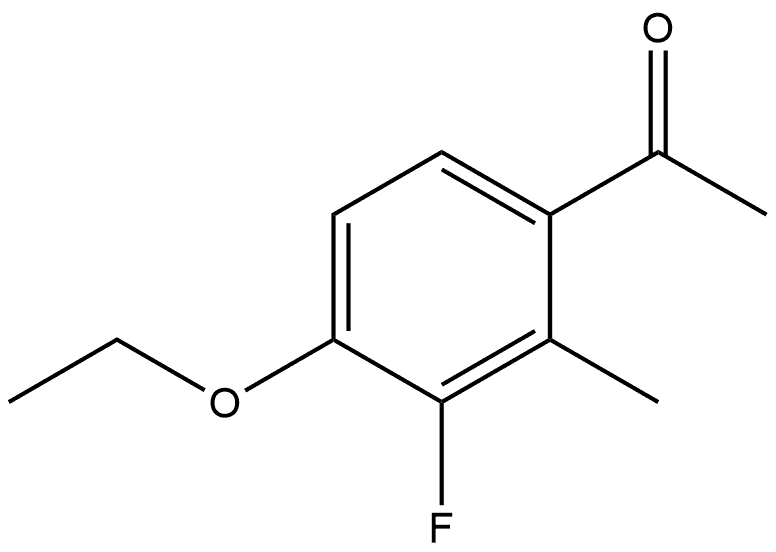 1-(4-Ethoxy-3-fluoro-2-methylphenyl)ethanone Structure