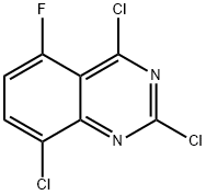 2,4,8-Trichloro-5-fluoroquinazoline 구조식 이미지