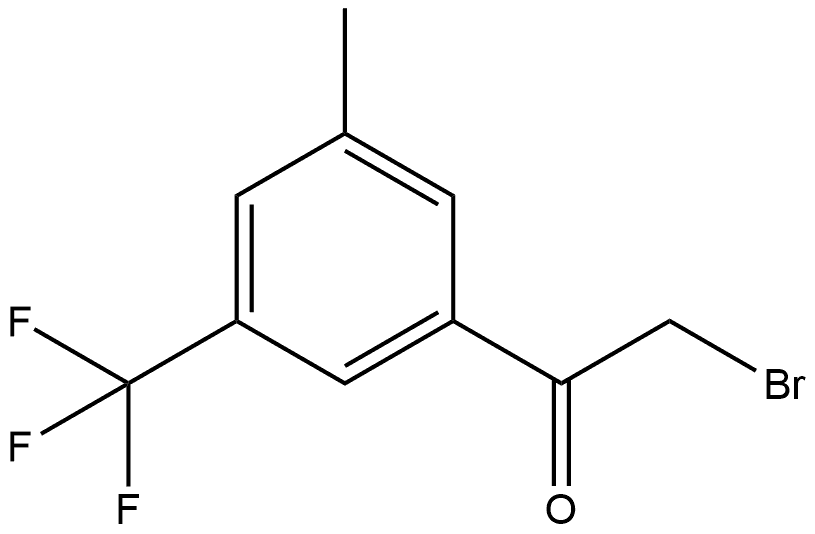 2-Bromo-1-[3-methyl-5-(trifluoromethyl)phenyl]ethanone Structure