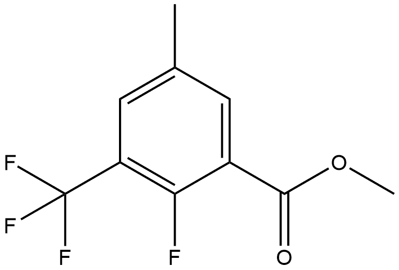 Methyl 2-fluoro-5-methyl-3-(trifluoromethyl)benzoate Structure