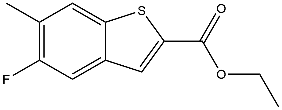 Ethyl 5-fluoro-6-methylbenzo[b]thiophene-2-carboxylate Structure