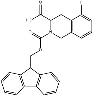 2,3(1H)-Isoquinolinedicarboxylic acid, 5-fluoro-3,4-dihydro-, 2-(9H-fluoren-9-ylmethyl) ester 구조식 이미지