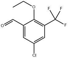 5-chloro-2-ethoxy-3-(trifluoromethyl)benzaldehyde Structure