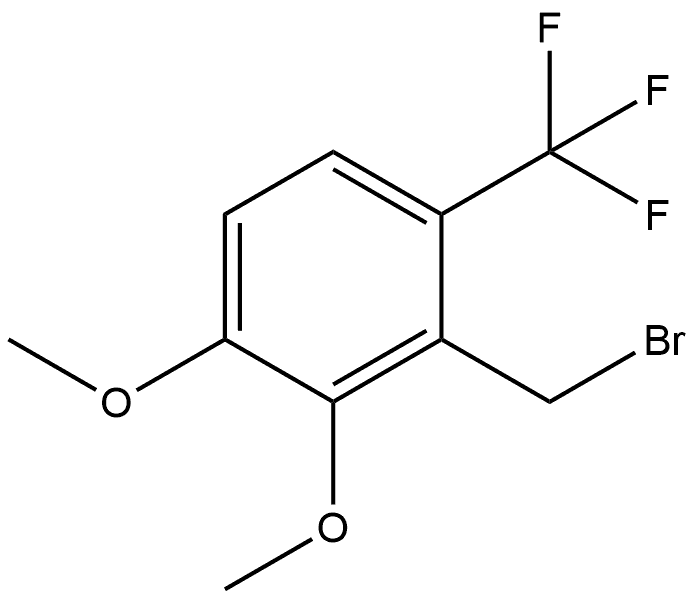 2-(Bromomethyl)-3,4-dimethoxy-1-(trifluoromethyl)benzene Structure