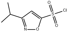 5-Isoxazolesulfonyl chloride, 3-(1-methylethyl)- 구조식 이미지