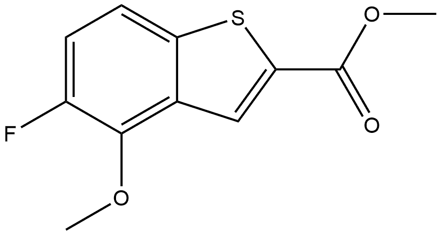 Methyl 5-fluoro-4-methoxybenzo[b]thiophene-2-carboxylate Structure