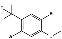 Benzene, 1,4-dibromo-2-methoxy-5-(trifluoromethyl)- Structure