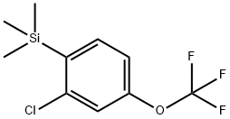 (2-chloro-4-(trifluoromethoxy)phenyl)trimethylsilane Structure