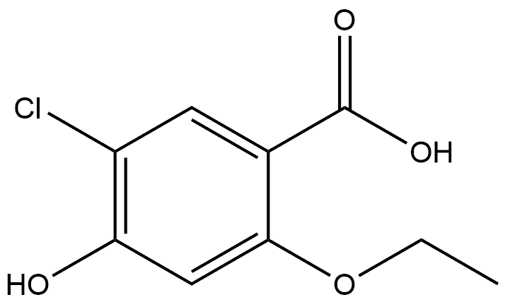 5-Chloro-2-ethoxy-4-hydroxybenzoic acid Structure