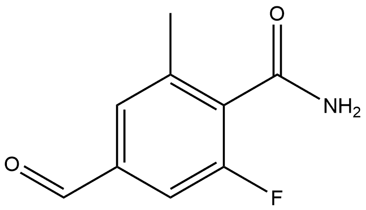 2-Fluoro-4-formyl-6-methylbenzamide Structure