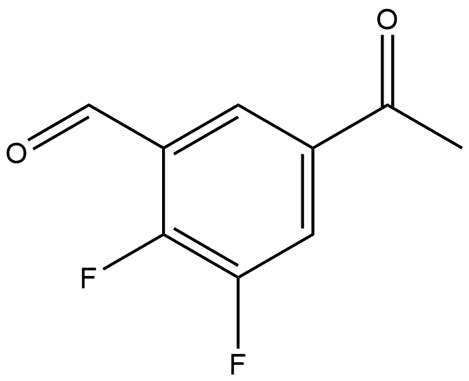 5-acetyl-2,3-difluorobenzaldehyde Structure