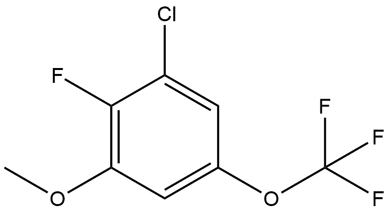 1-Chloro-2-fluoro-3-methoxy-5-(trifluoromethoxy)benzene Structure