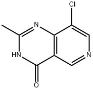 Pyrido[4,3-d]pyrimidin-4(3H)-one, 8-chloro-2-methyl- 구조식 이미지