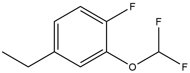 2-(Difluoromethoxy)-4-ethyl-1-fluorobenzene Structure