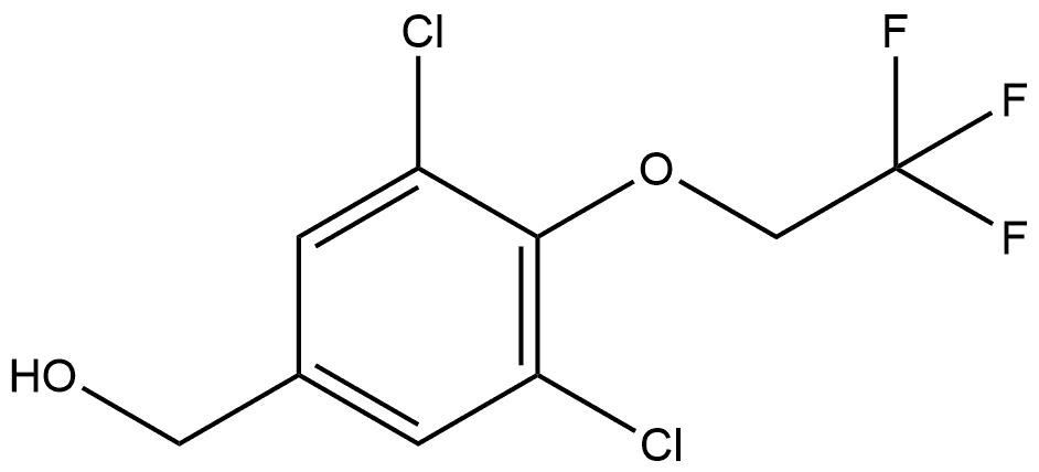 3,5-Dichloro-4-(2,2,2-trifluoroethoxy)benzenemethanol Structure