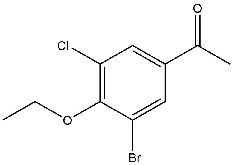 1-(3-Bromo-5-chloro-4-ethoxyphenyl)ethanone Structure