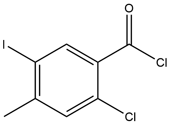 2-Chloro-5-iodo-4-methylbenzoyl chloride Structure