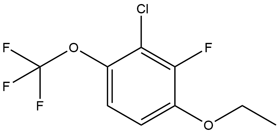 2-Chloro-4-ethoxy-3-fluoro-1-(trifluoromethoxy)benzene Structure