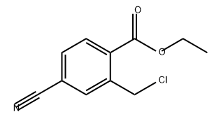 Benzoic acid, 2-(chloromethyl)-4-cyano-, ethyl ester Structure