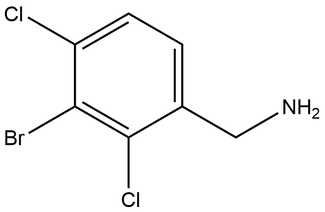 3-Bromo-2,4-dichlorobenzenemethanamine Structure