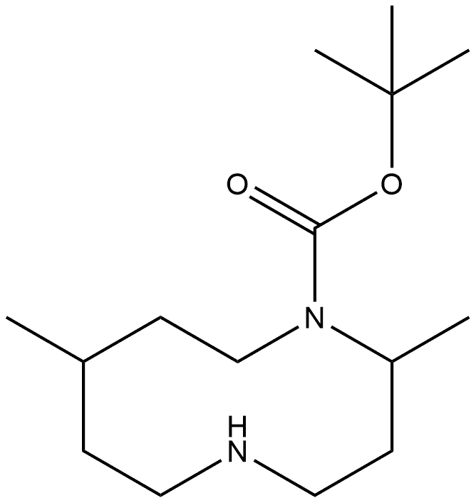 tert-butyl 2,8-dimethyl-1,5-diazecane-1-carboxylate Structure