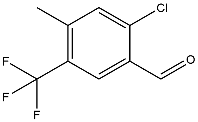 2-Chloro-4-methyl-5-(trifluoromethyl)benzaldehyde Structure