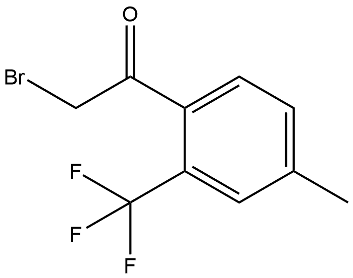 2-Bromo-1-[4-methyl-2-(trifluoromethyl)phenyl]ethanone Structure