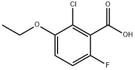 Benzoic acid, 2-chloro-3-ethoxy-6-fluoro- Structure