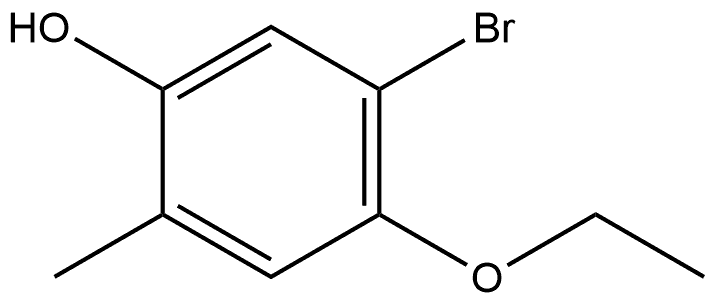 5-Bromo-4-ethoxy-2-methylphenol Structure