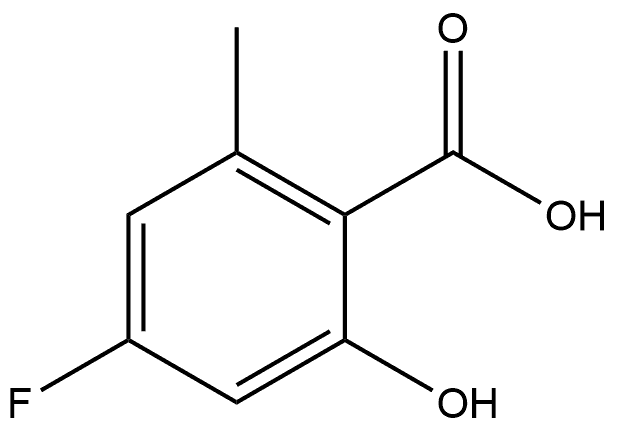 4-Fluoro-2-hydroxy-6-methylbenzoic acid Structure